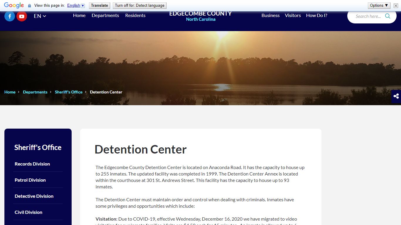 Detention Center - edgecombecountync.gov