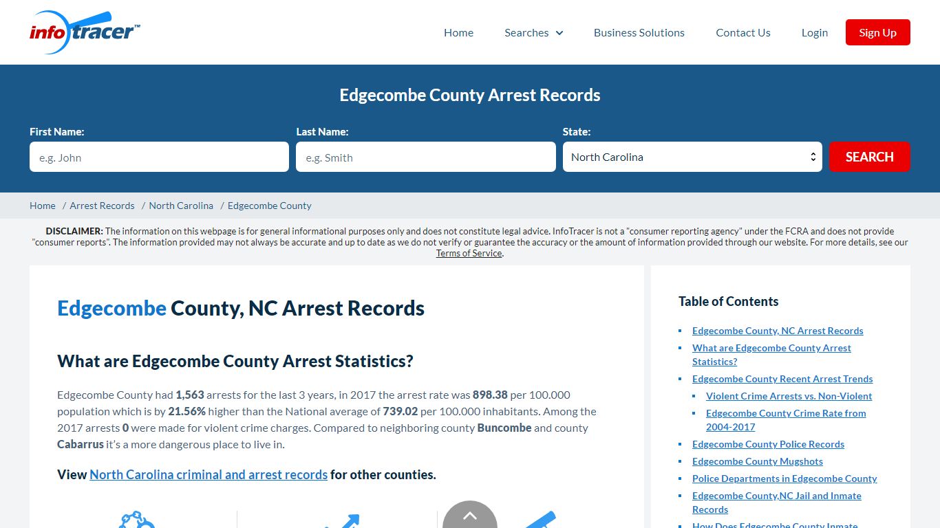 Edgecombe County, NC Arrests, Mugshots & Jail Records - InfoTracer